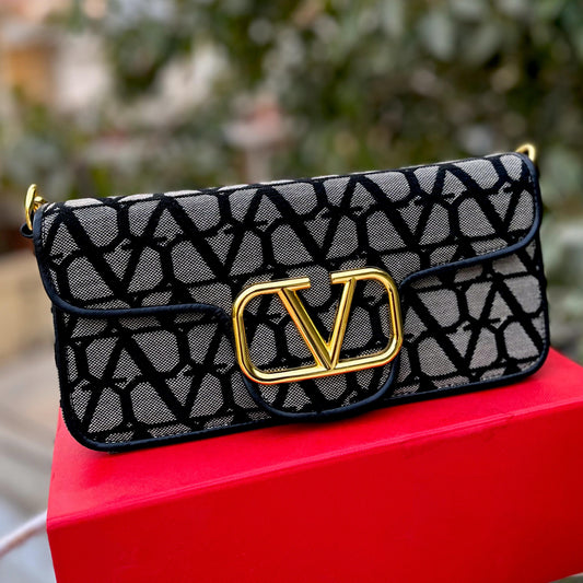 Valentino Garavani Locó Shoulder Bag - Toile Iconographe Canvas | Platinum Hardware